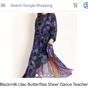 Black Milk sheet dance teacher dress butterfly